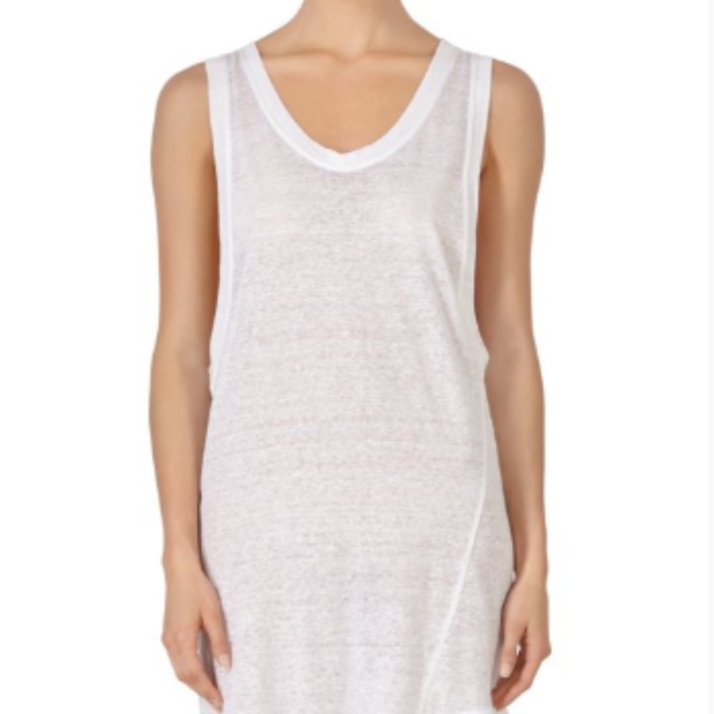 Mikoh PRAGUE MINI DRESS size 1 Small White LInen